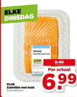 PLUS Plus zalmfilet met huid aanbieding