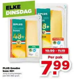 PLUS PLUS Goudse kaas 48+ aanbieding
