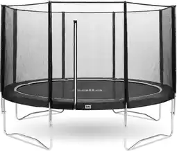 Bol.com Salta Combo - ø 366 cm - Ronde trampoline met veiligheidsnet - Stevig frame - Zwart aanbieding
