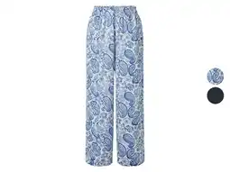 Lidl esmara Satijnen dames broek - Wide leg aanbieding