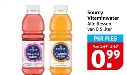 Hoogvliet Sourcy Vitaminwater aanbieding
