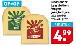 Hoogvliet Maaslander kaasstukken jong of jong belegen aanbieding