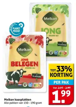 Hoogvliet Melkan kaasplakken aanbieding