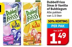 Hoogvliet DubbelFrisss Sinas & Vanille of Bubblegum aanbieding