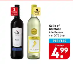 Hoogvliet Gallo of Barefoot aanbieding
