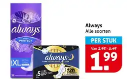 Hoogvliet Always aanbieding
