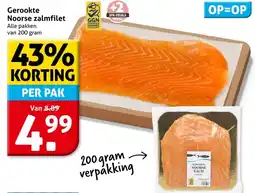 Hoogvliet Gerookte Noorse zalmfilet aanbieding