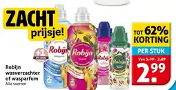 Hoogvliet Robijn wasverzachter of wasparfum aanbieding
