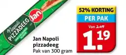 Hoogvliet Jan Napoli pizzadeeg aanbieding