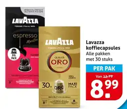 Hoogvliet Lavazza koffiecapsules aanbieding