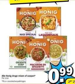 Albert Heijn Alle Honig droge mixen of soepen aanbieding