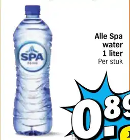Albert Heijn Alle Spa water aanbieding
