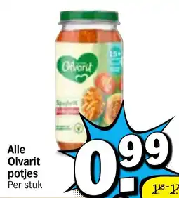 Albert Heijn Alle Olvarit potjes aanbieding