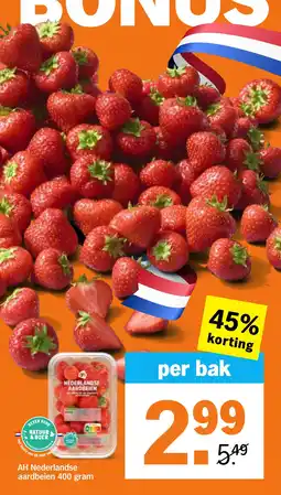 Albert Heijn AH Nederlandse aardbeien aanbieding