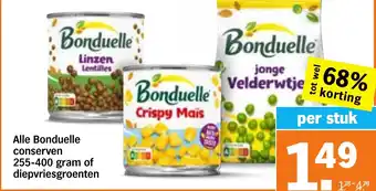 Alle Bonduelle conserven of diepvriesgroenten