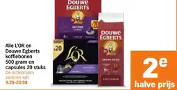 Albert Heijn Alle L'OR en Douwe Egberts koffiebonen aanbieding