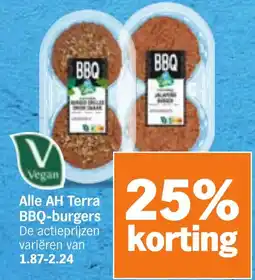 Albert Heijn Alle AH Terra BBQ-burgers aanbieding