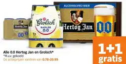 Albert Heijn Alle 0,0 Hertog Jan en Grolsch aanbieding
