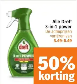 Albert Heijn Alle Dreft 3-in-1 power aanbieding