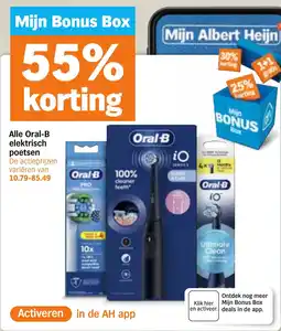 Albert Heijn Alle Oral-B elektrisch poetsen aanbieding