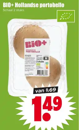 Dirk Bio + Hollandse portobello aanbieding