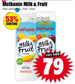Dirk Melkunie Milk & Fruit aanbieding