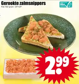 Dirk Gerookte Zalmsnippers aanbieding