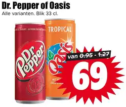 Dirk Dr. Pepper of Oasis aanbieding