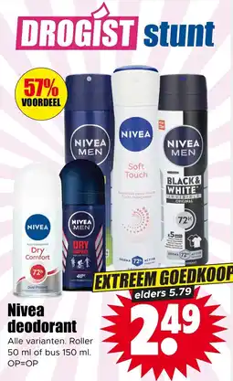 Dirk Nivea Deodorant aanbieding