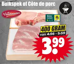 Dirk Buikspek of Côte de Porc aanbieding