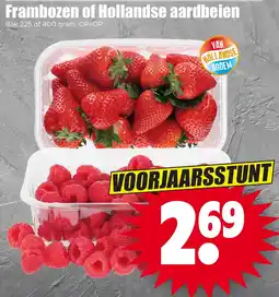 Dirk Frambozen of Hollandse Aardbeien aanbieding