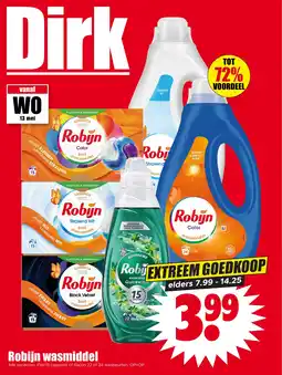 Dirk Robijn Wasmiddel aanbieding