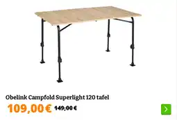 Obelink Obelink Campfold Superlight 120 tafel aanbieding