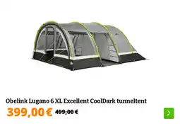 Obelink Obelink Lugano 6 XL Excellent CoolDark tunneltent aanbieding