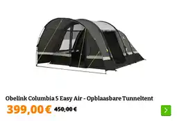 Obelink Obelink Columbia 5 Easy Air - Opblaasbare Tunneltent aanbieding