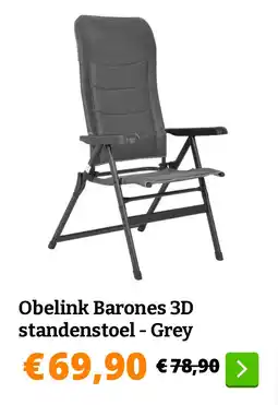 Obelink Obelink Barones 3D standenstoel - Grey aanbieding