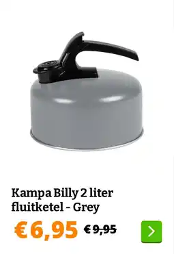 Obelink Kampa Billy 2 liter fluitketel - Grey aanbieding