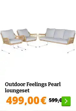 Obelink Outdoor Feelings Pearl loungeset aanbieding