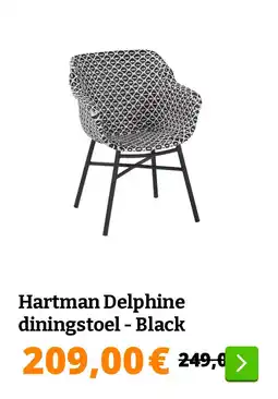 Obelink Hartman Delphine diningstoel - Black aanbieding