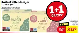 Kruidvat Zwitsal billendoekjes aanbieding