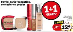 Kruidvat L'Oréal Paris foundation, concealer en poeder aanbieding