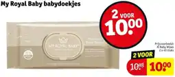 Kruidvat My Royal Baby babydoekjes aanbieding