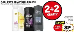 Kruidvat Axe, Dove en Zwitsal douche aanbieding
