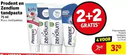 Kruidvat Prodent en Zendium tandpasta aanbieding