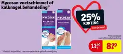 Kruidvat Mycosan voetschimmel of kalknagel behandeling aanbieding