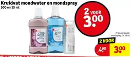 Kruidvat Kruidvat mondwater en mondspray aanbieding