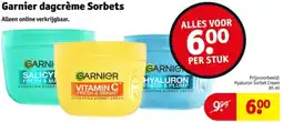 Kruidvat Garnier dagcrème Sorbets aanbieding