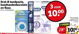 Kruidvat Oral-B tandpasta, handtandenborstels en floss aanbieding