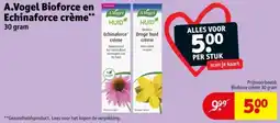 Kruidvat A.Vogel Bioforce en Echinaforce crème aanbieding