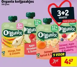 Kruidvat Organix knijpzakjes aanbieding